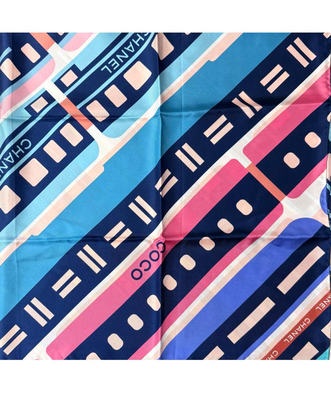 CHANEL Мульти шелковый платок, фото 3