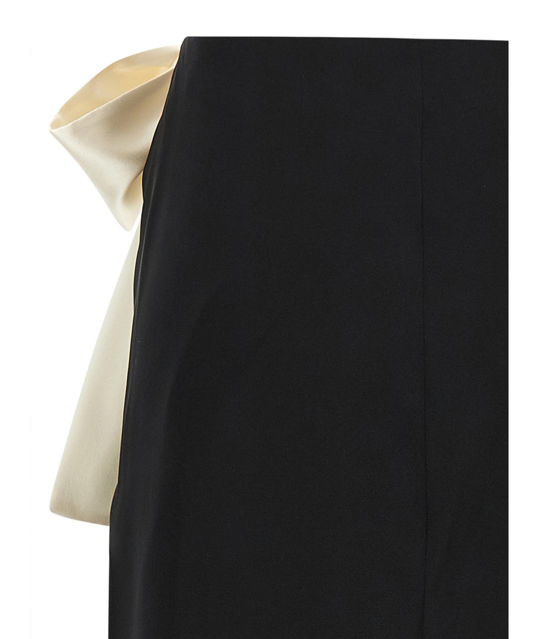 SAINT LAURENT Черная шелковая юбка макси, фото 4