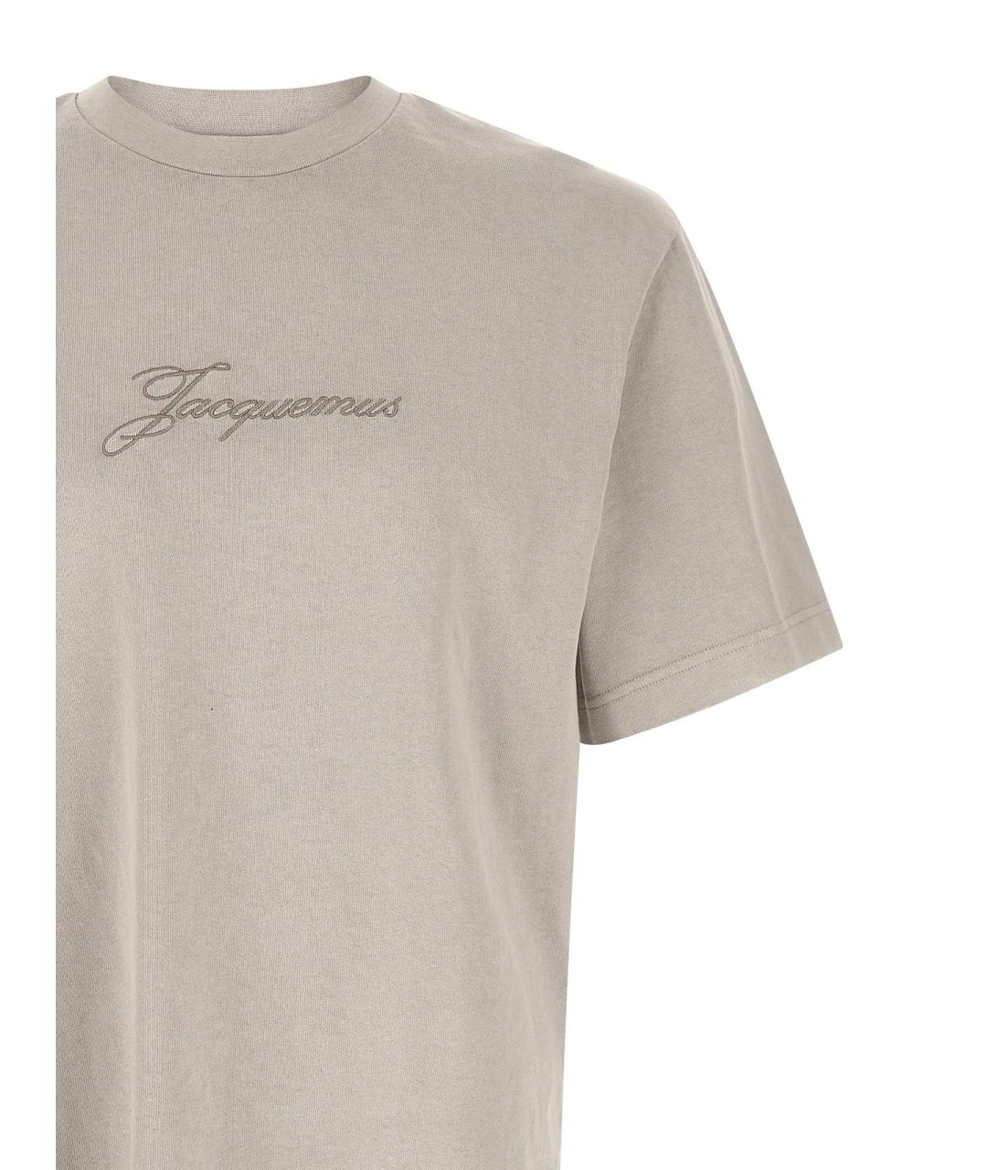 JACQUEMUS Мульти хлопковая футболка, фото 3