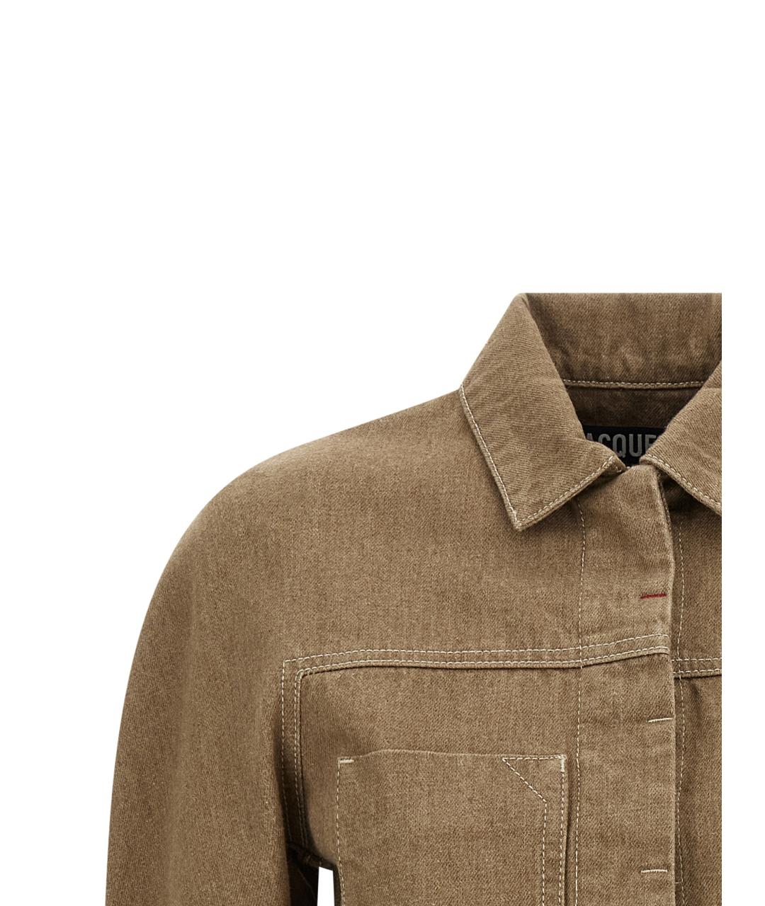 JACQUEMUS Бежевая хлопковая куртка, фото 3