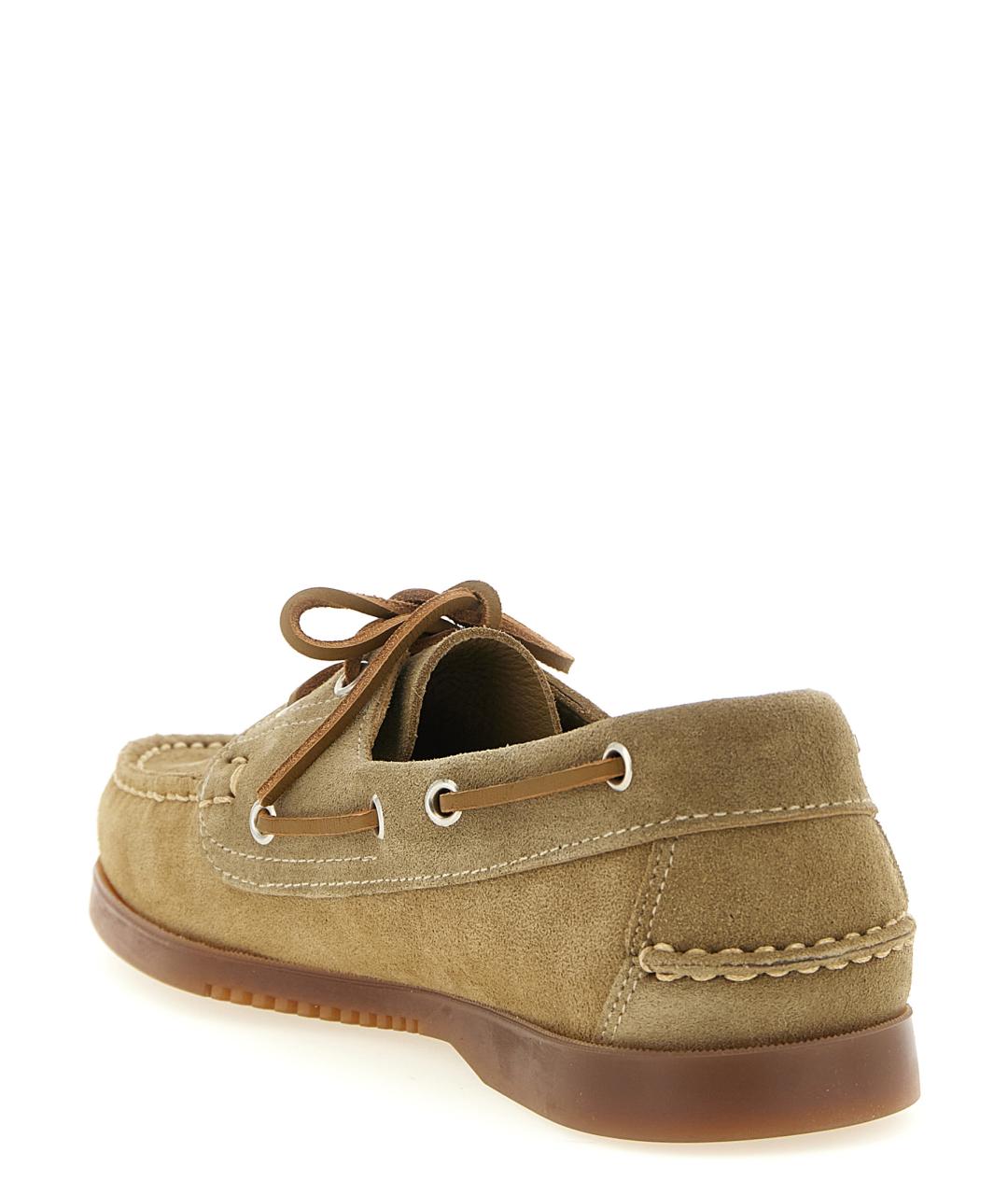 PARABOOT Бежевые замшевые лоферы, фото 3