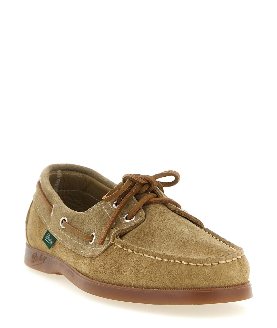 PARABOOT Бежевые замшевые лоферы, фото 2