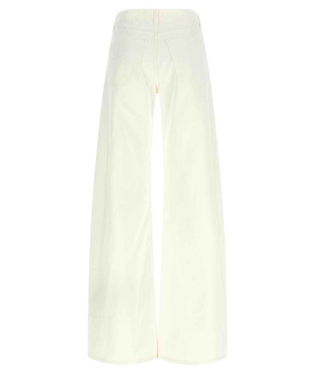 ARMARIUM Белые хлопковые прямые джинсы, фото 2