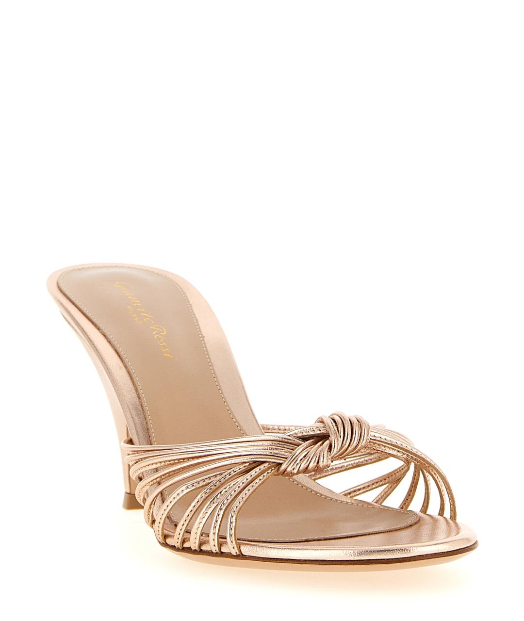 GIANVITO ROSSI Мульти кожаные мюли, фото 2