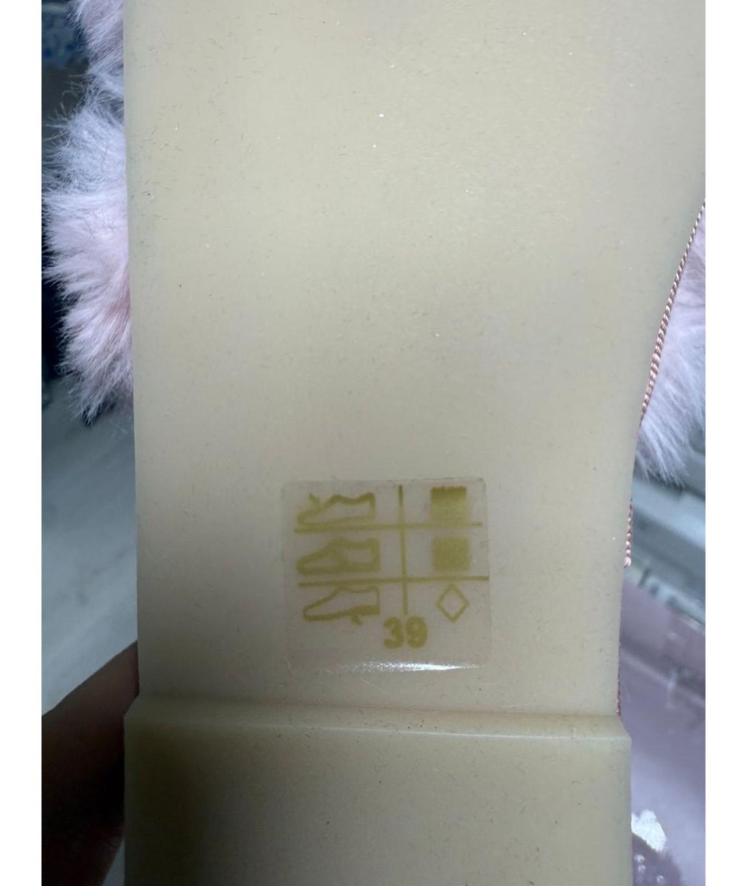 BLUMARINE Розовые шлепанцы, фото 5