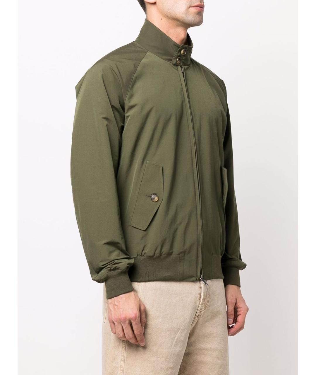BARACUTA Зеленая полиэстеровая куртка, фото 4