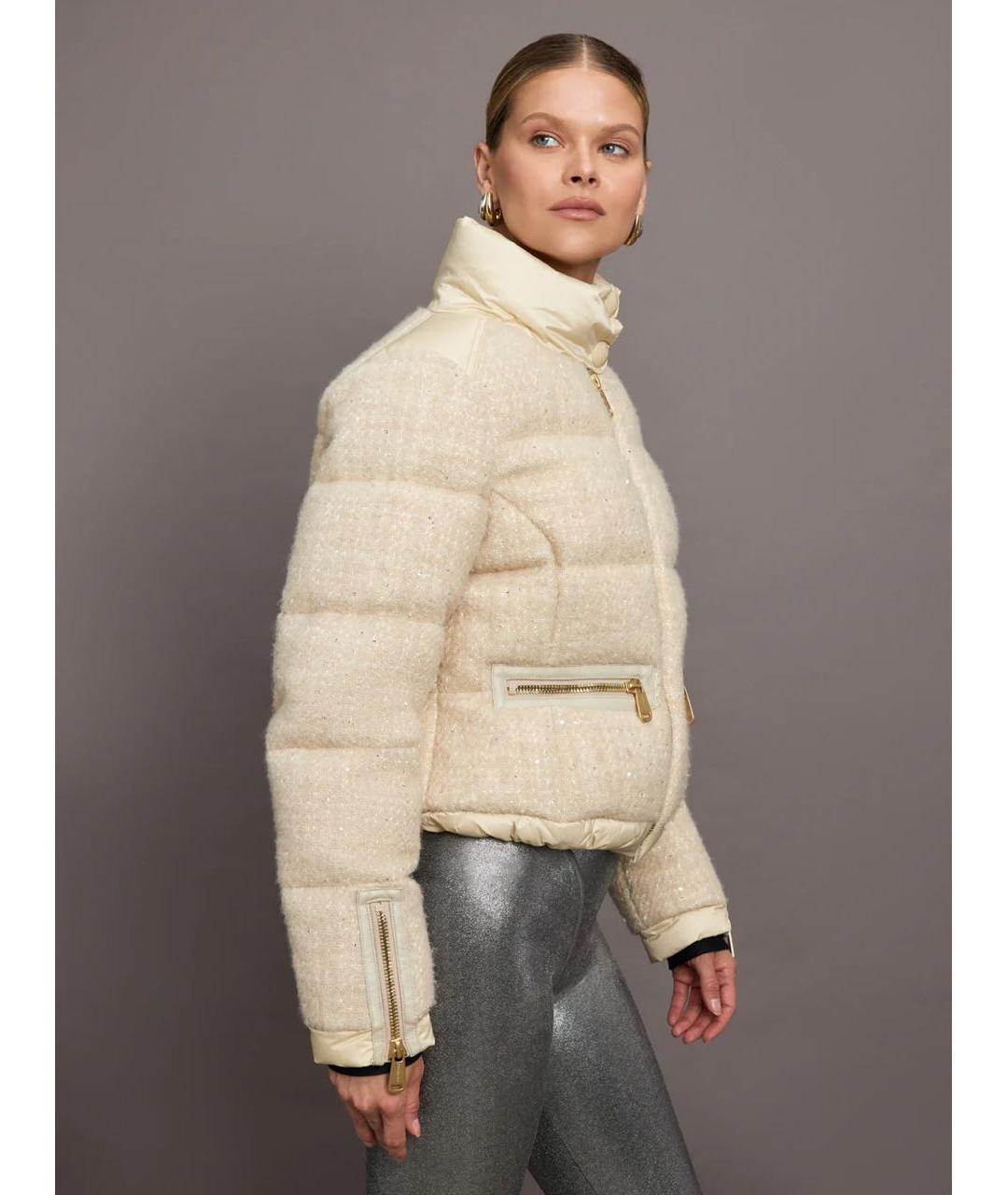 Goldbergh Бежевая шерстяная спортивная куртка, фото 4