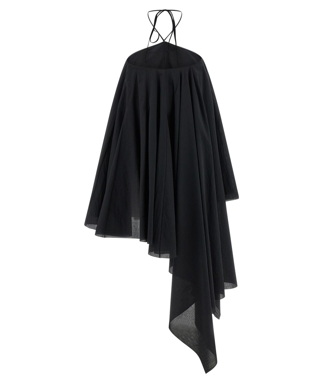 JACQUEMUS Черное хлопковое коктейльное платье, фото 2