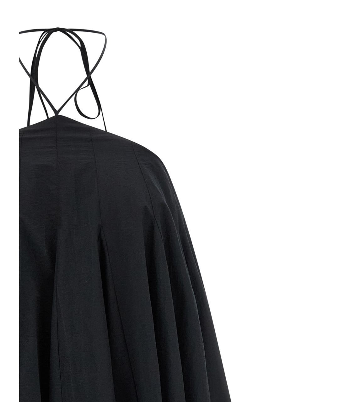 JACQUEMUS Черное хлопковое коктейльное платье, фото 3