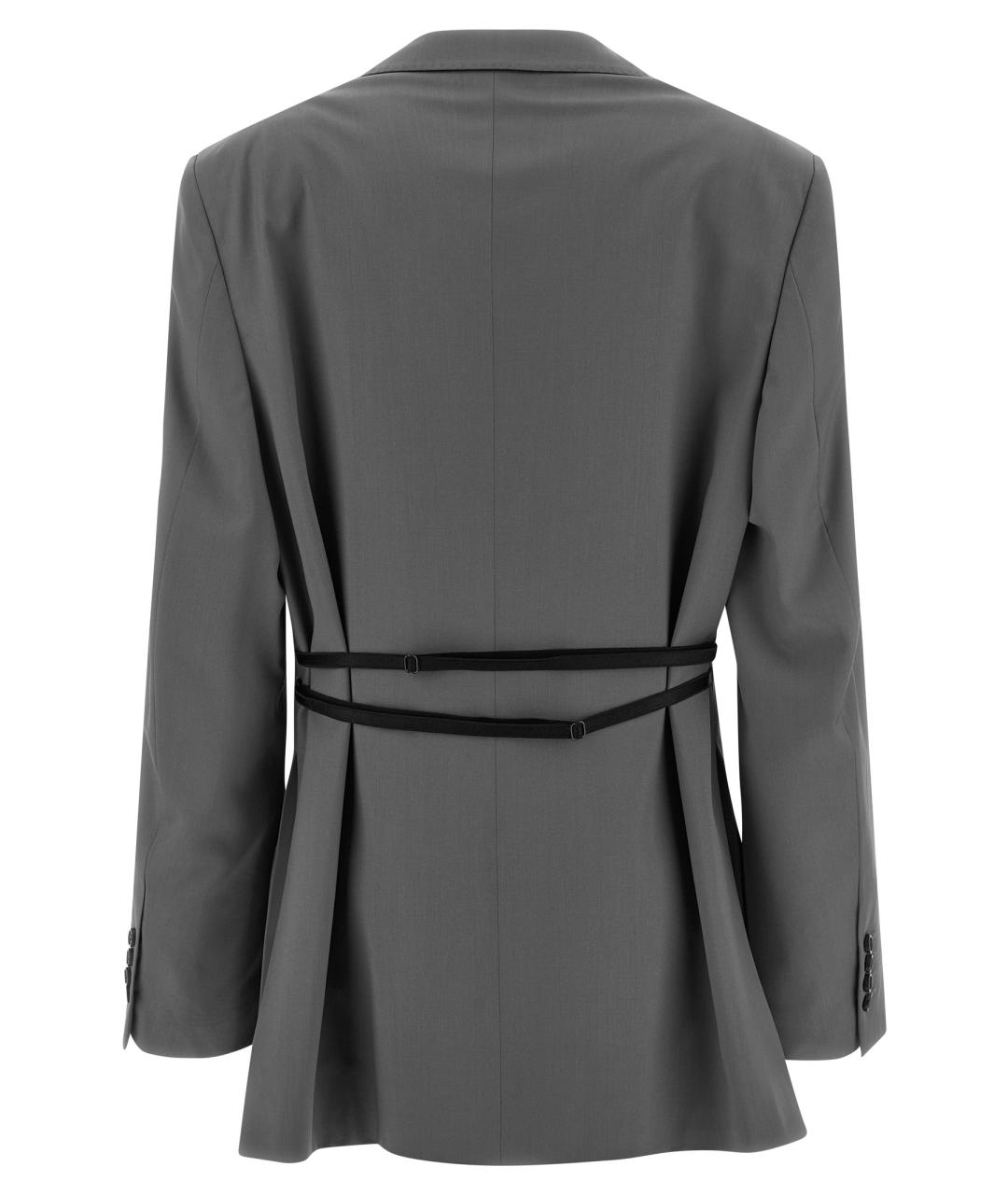 ARMARIUM Серый шерстяной жакет/пиджак, фото 2