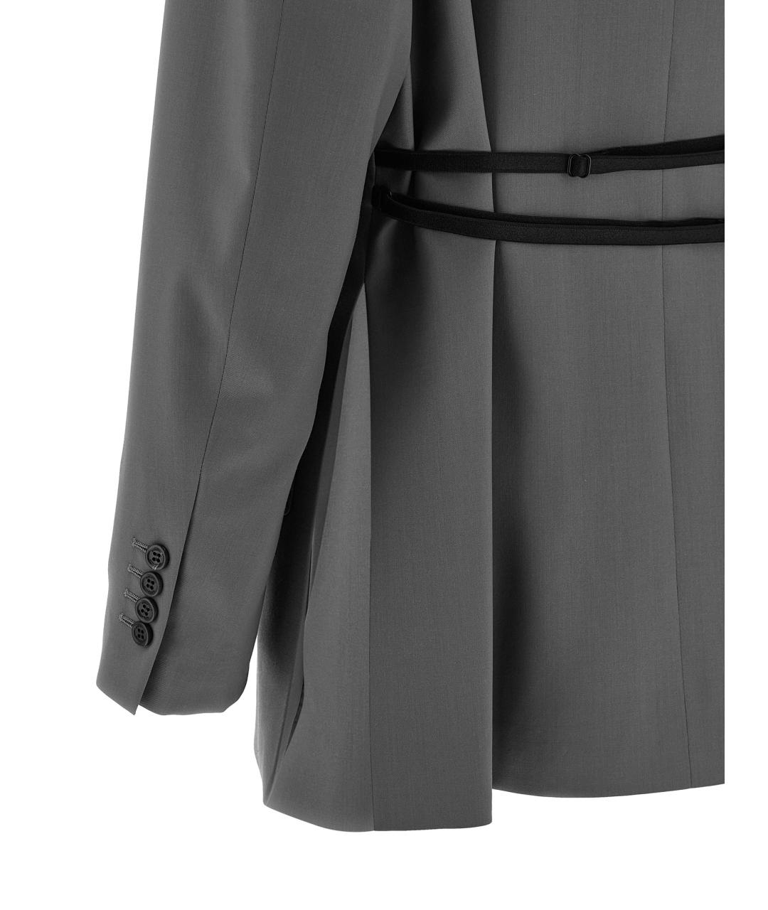 ARMARIUM Серый шерстяной жакет/пиджак, фото 4