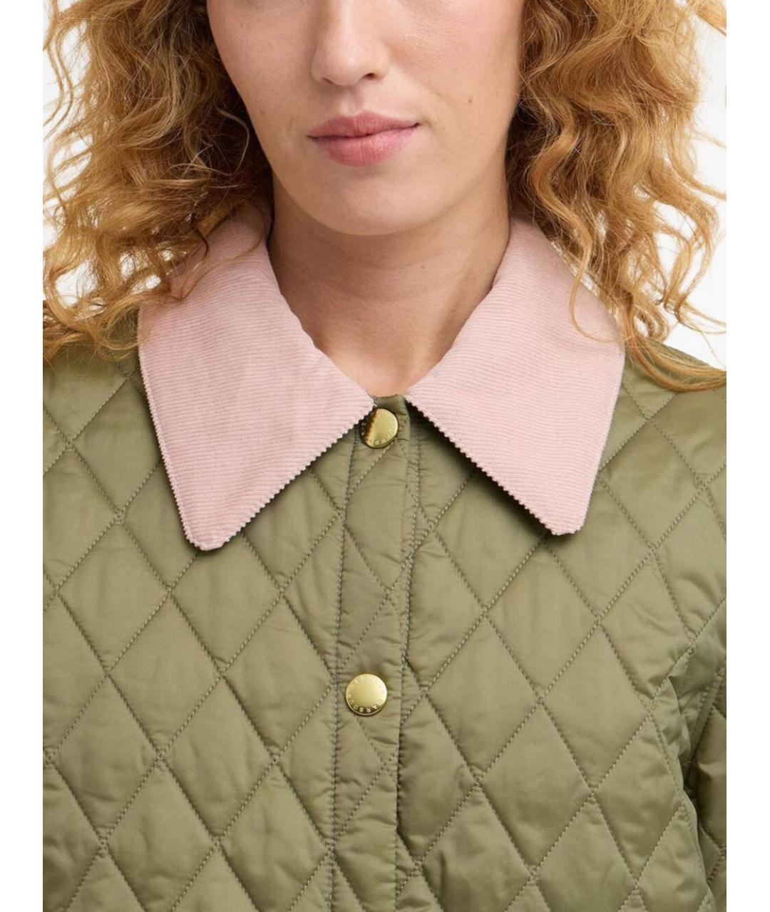BARBOUR Зеленая полиамидовая куртка, фото 5