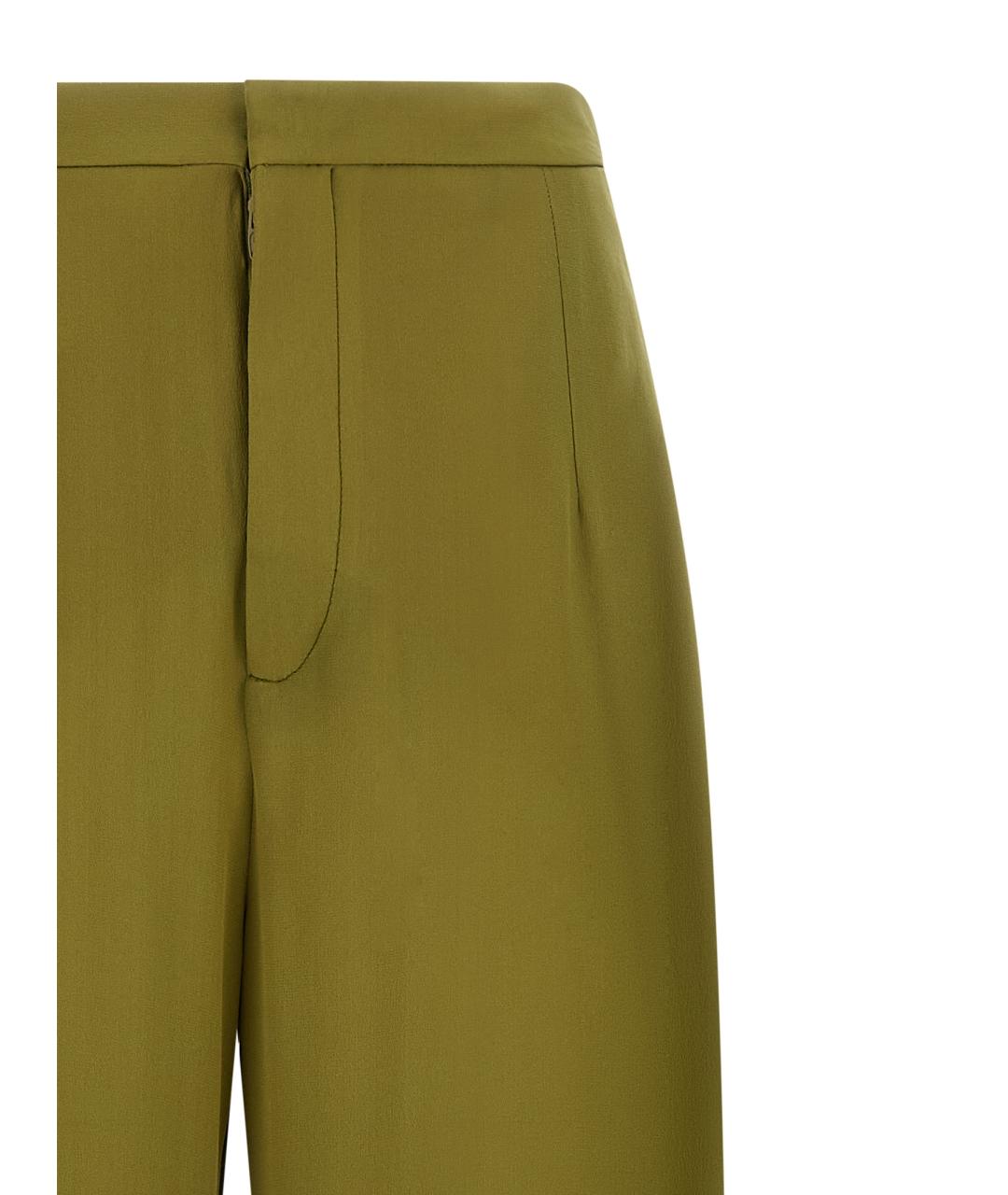 JEJIA Зеленые шелковые прямые брюки, фото 3