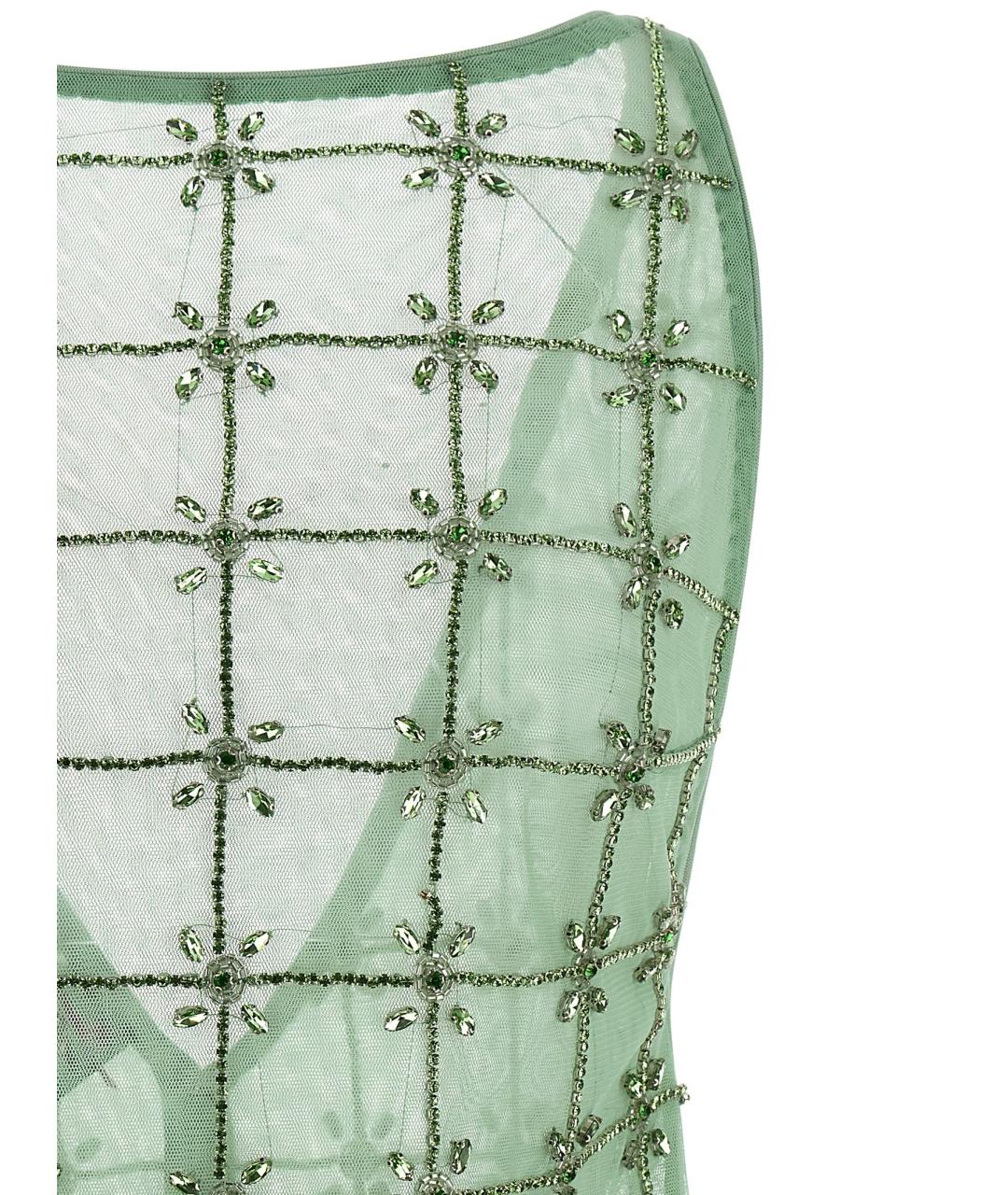 PINKO Зеленая полиэстеровая блузы, фото 3