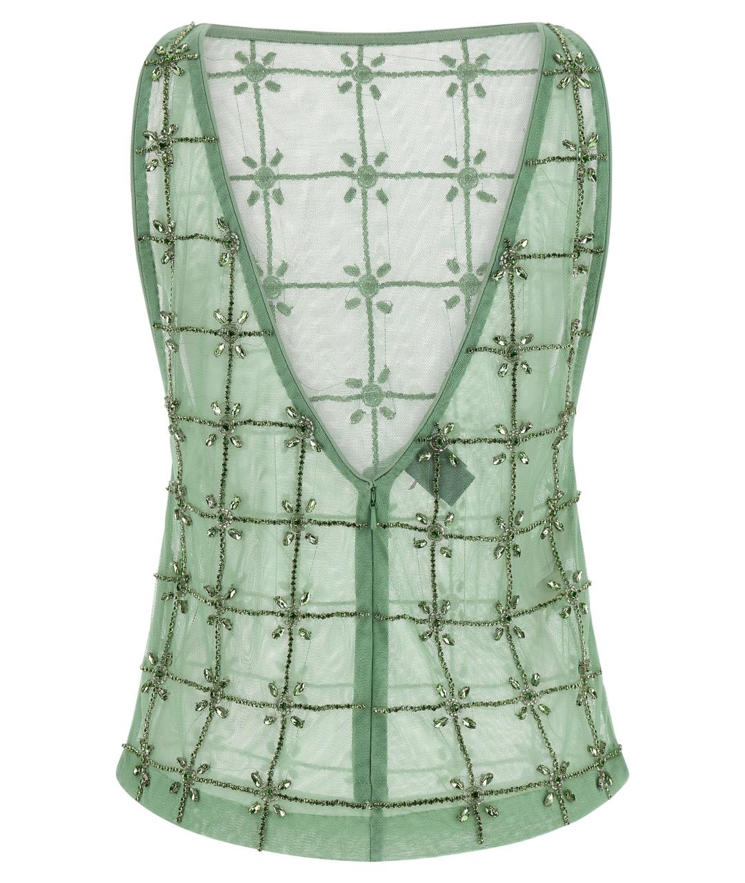 PINKO Зеленая полиэстеровая блузы, фото 2