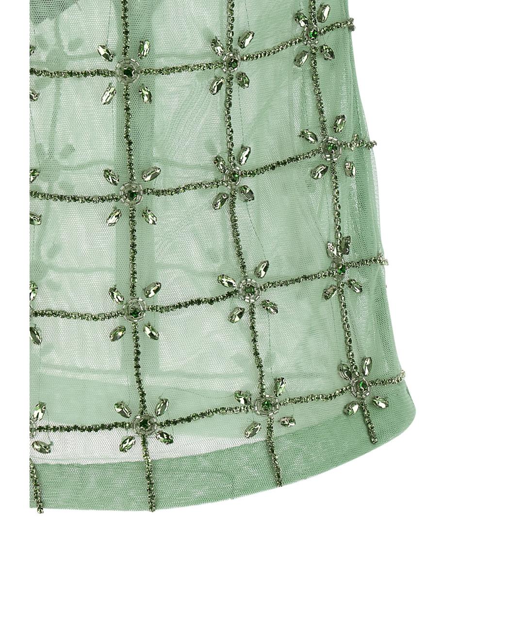 PINKO Зеленая полиэстеровая блузы, фото 4