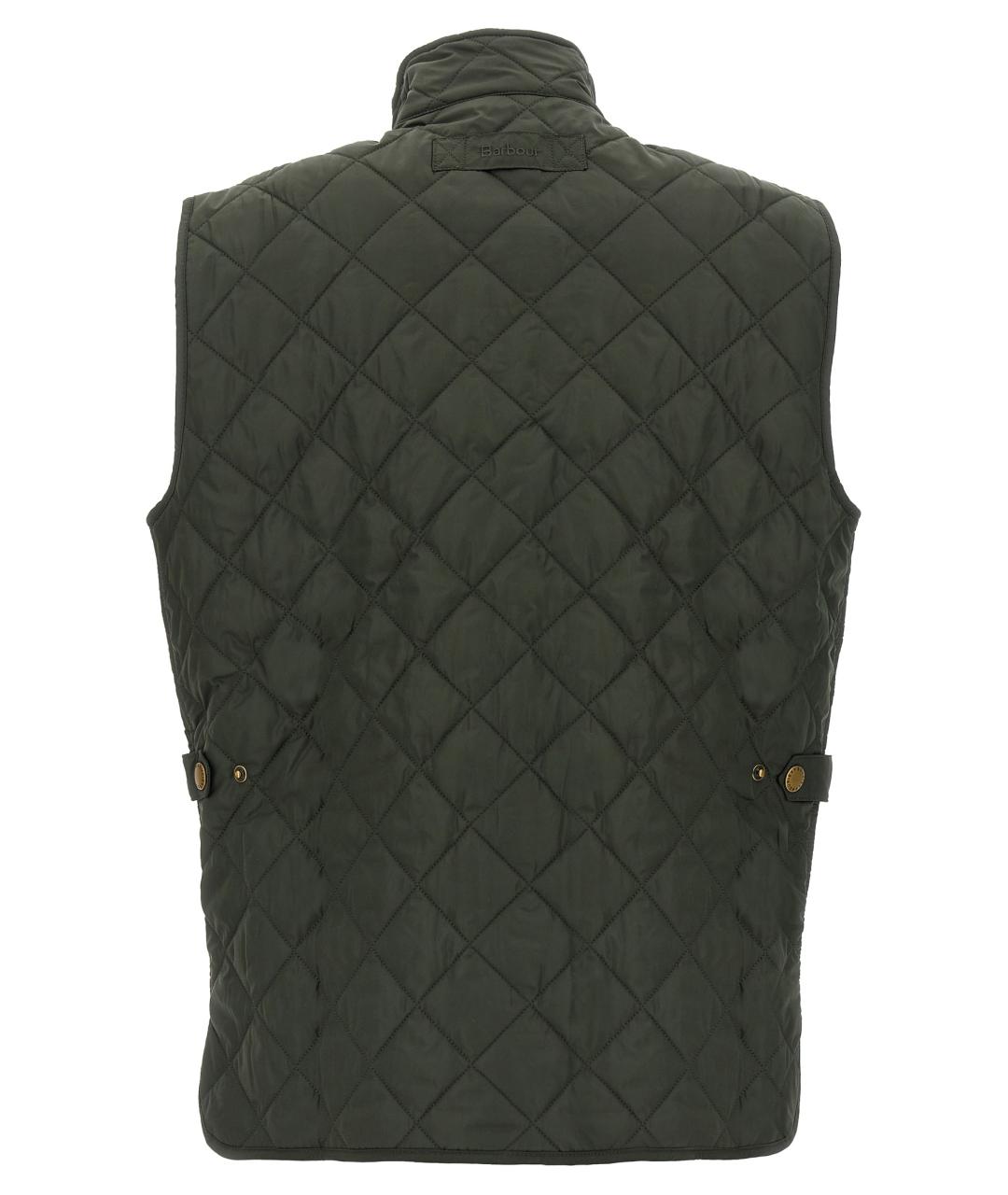 BARBOUR Зеленый полиэстеровый жилет, фото 2