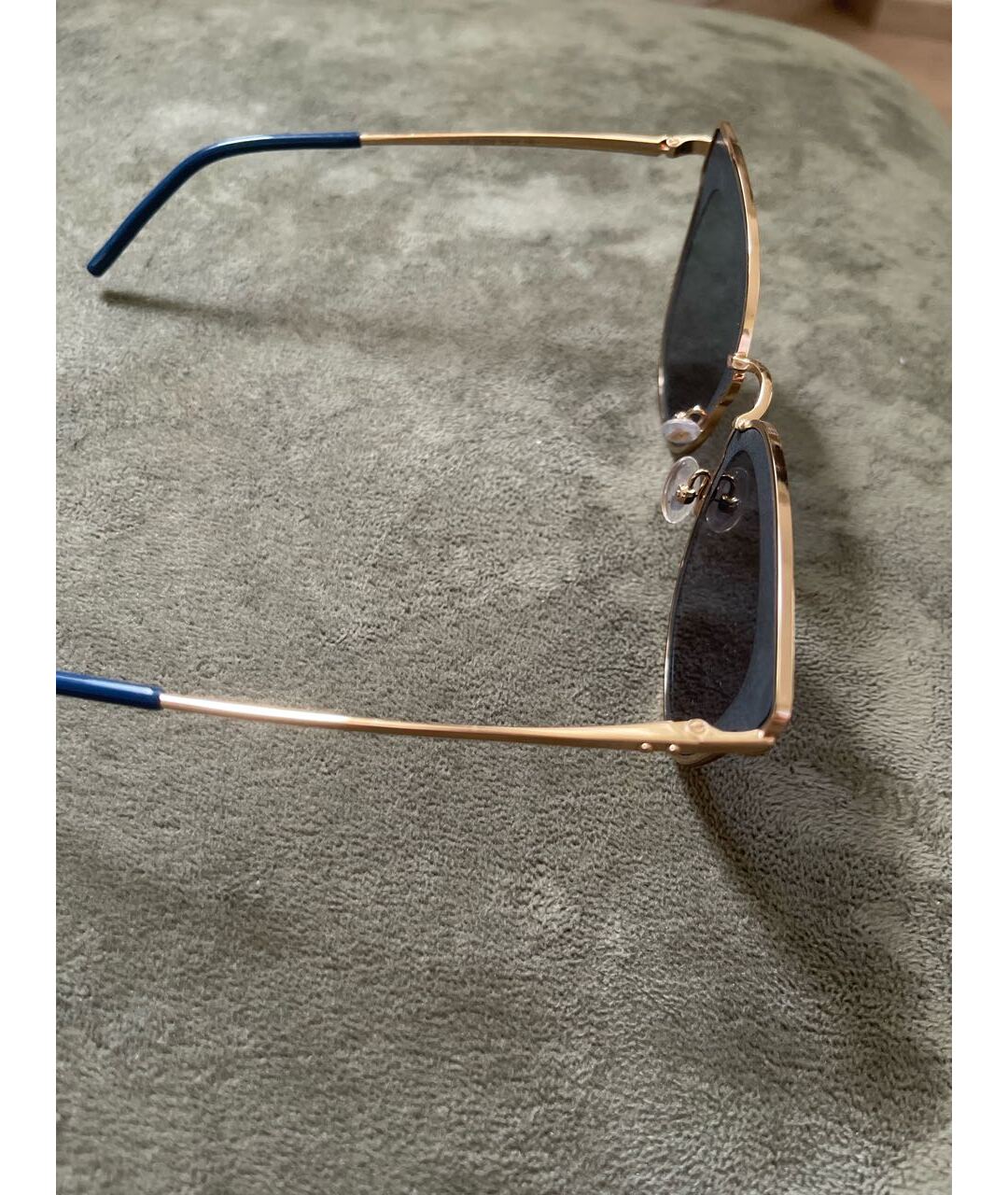JIMMY CHOO Синие металлические солнцезащитные очки, фото 2