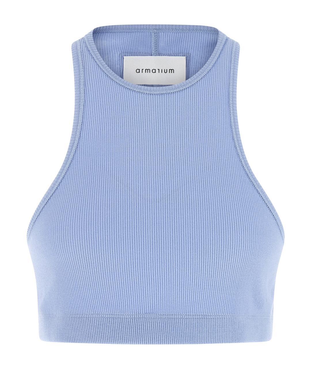 ARMARIUM Голубая хлопковая майка, фото 2