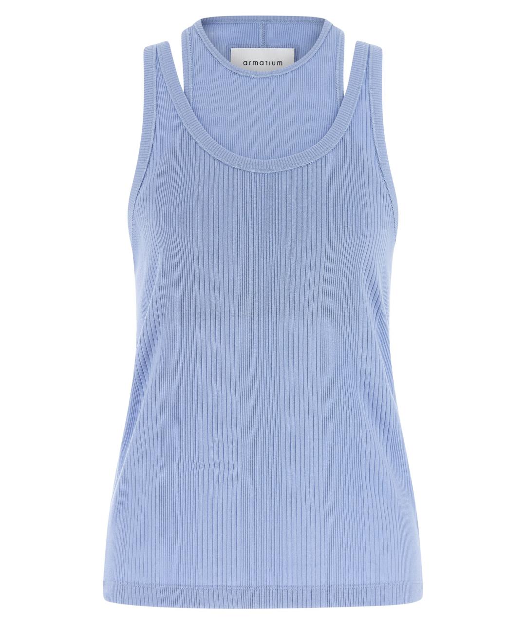 ARMARIUM Голубая хлопковая майка, фото 1