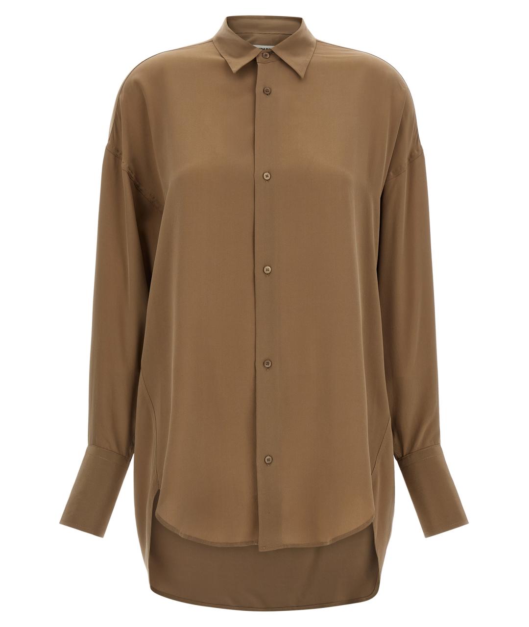 DARKPARK Коричневая шелковая блузы, фото 2