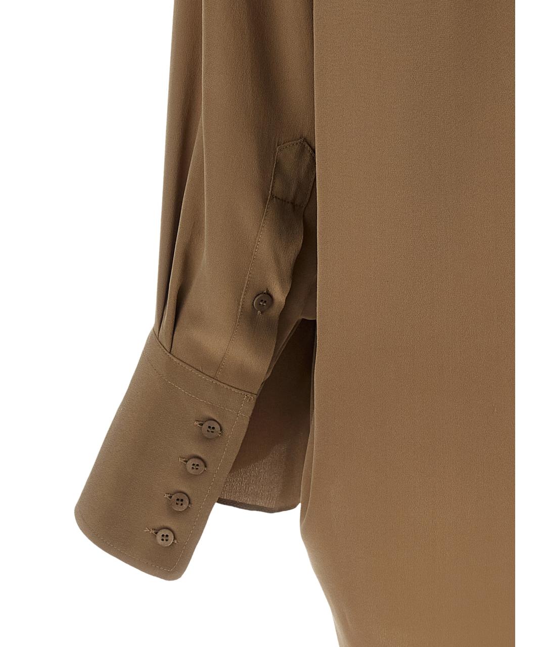 DARKPARK Коричневая шелковая блузы, фото 5