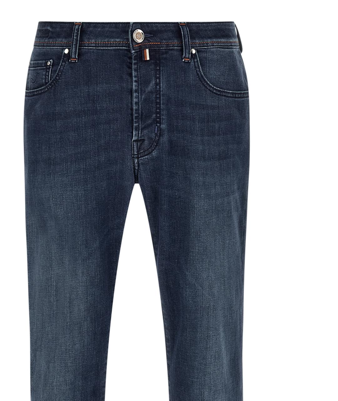 JACOB COHEN Синие хлопковые джинсы скинни, фото 3