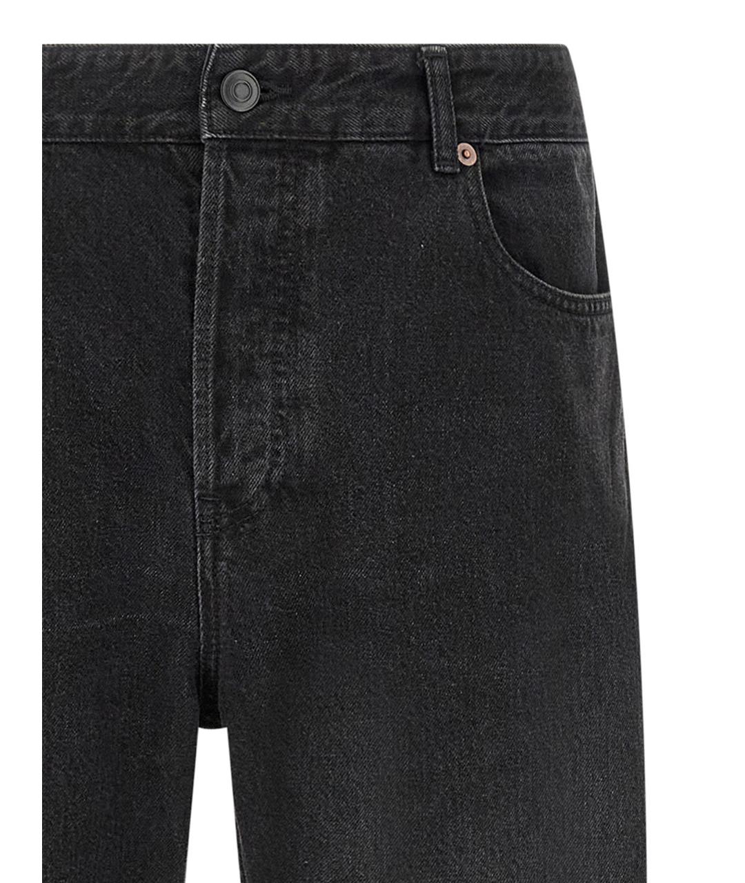 THE ROW Черные хлопковые прямые джинсы, фото 3