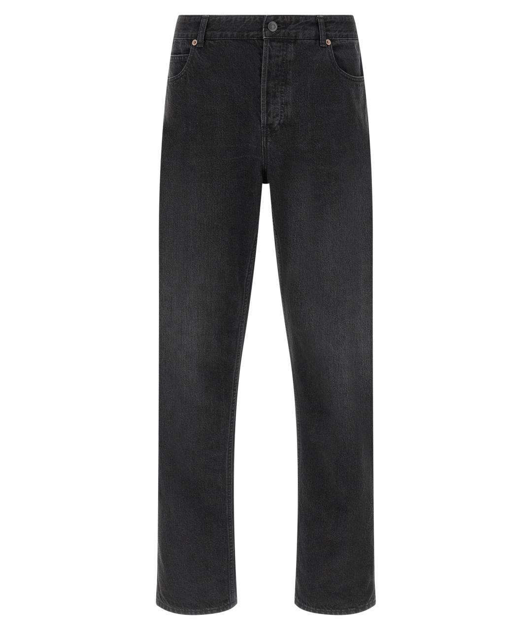 THE ROW Черные хлопковые прямые джинсы, фото 1