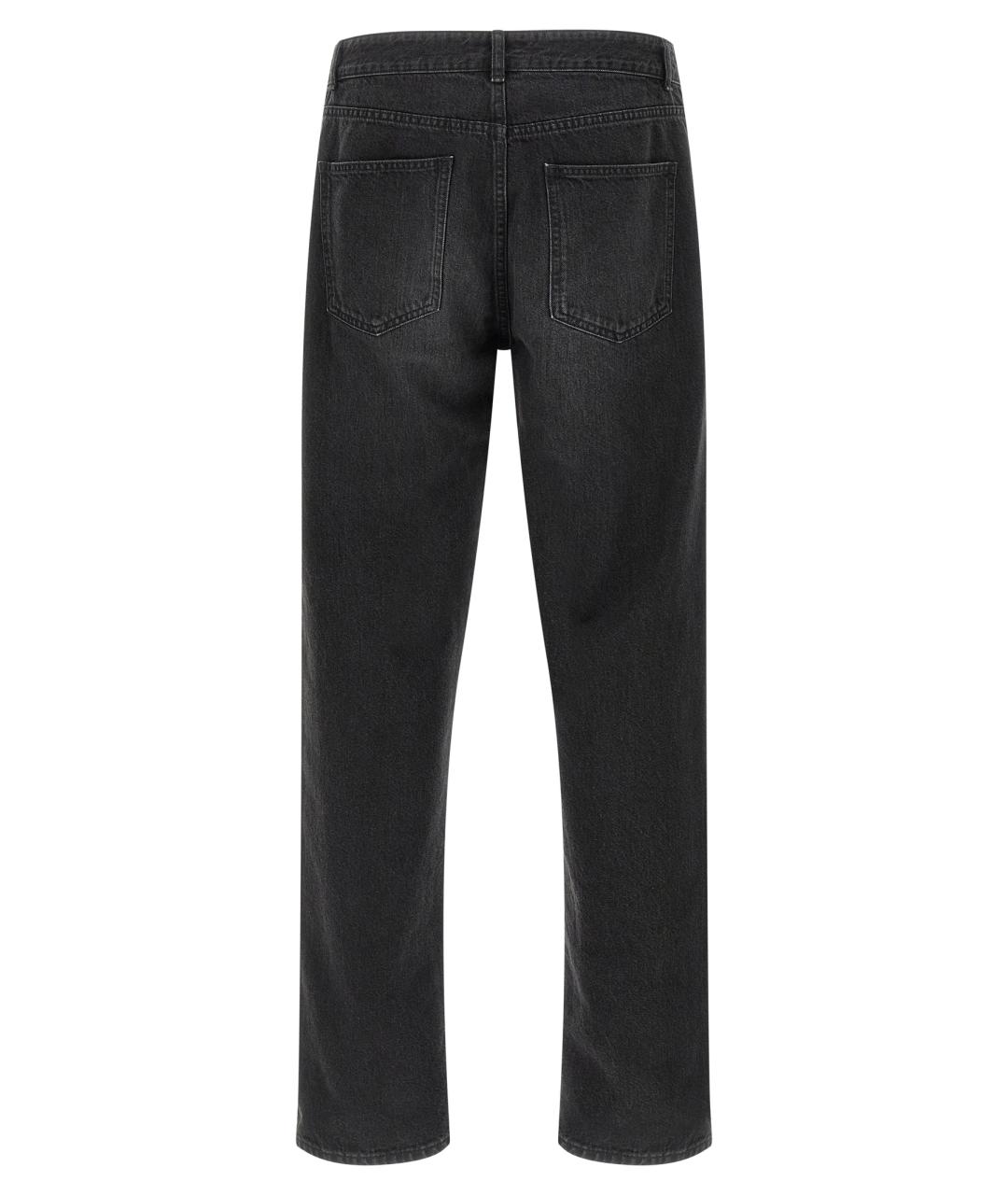 THE ROW Черные хлопковые прямые джинсы, фото 2