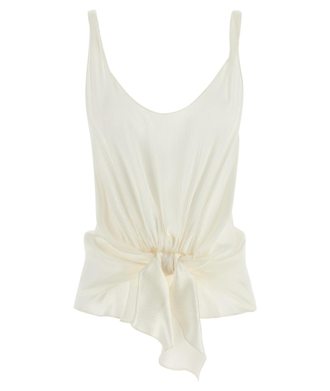 J.W.ANDERSON Белая шелковая майка, фото 1