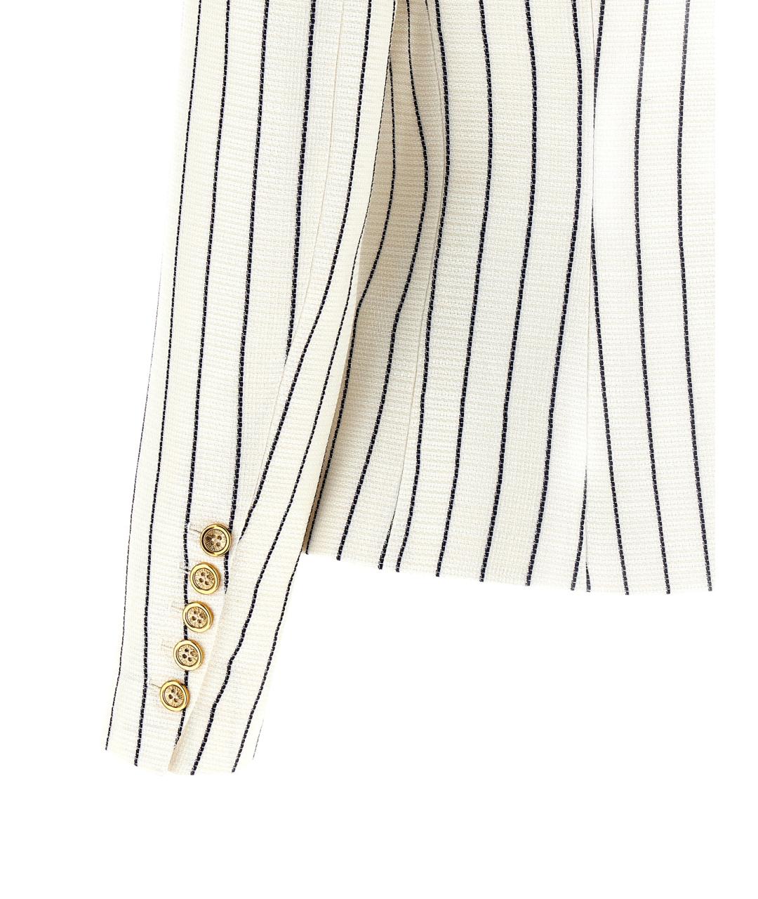 BALMAIN Белый вискозный жакет/пиджак, фото 4