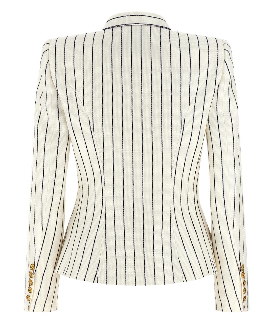 BALMAIN Белый вискозный жакет/пиджак, фото 2