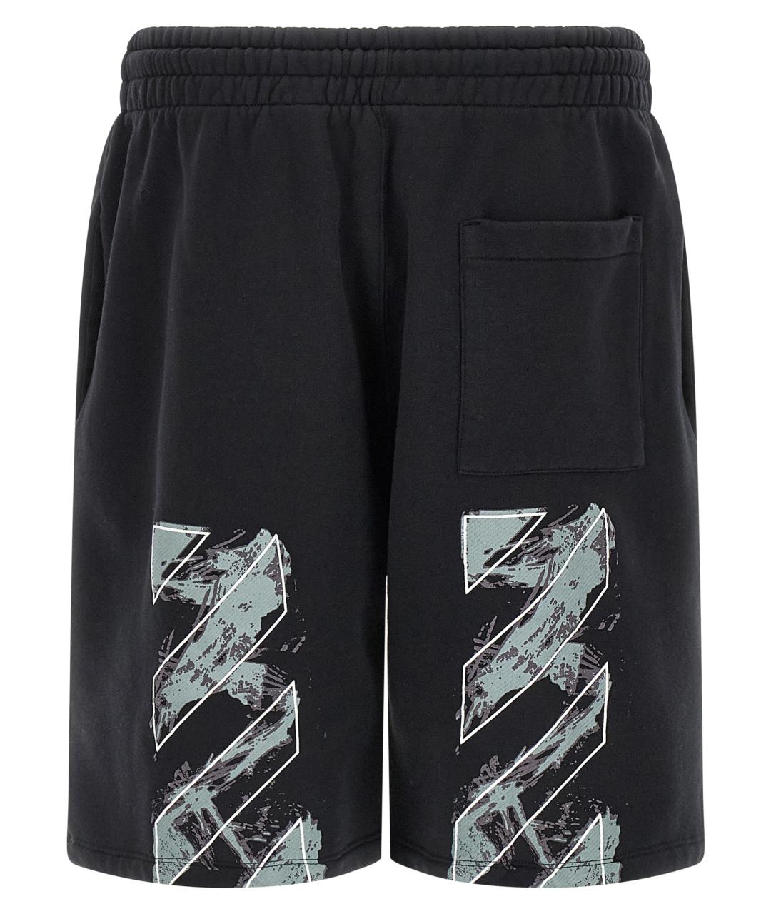 OFF-WHITE Черные хлопковые шорты, фото 2