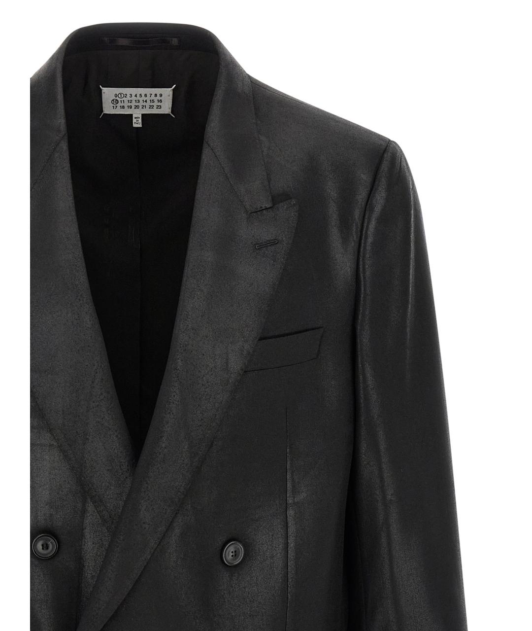 MAISON MARGIELA Черный шерстяной пиджак, фото 3