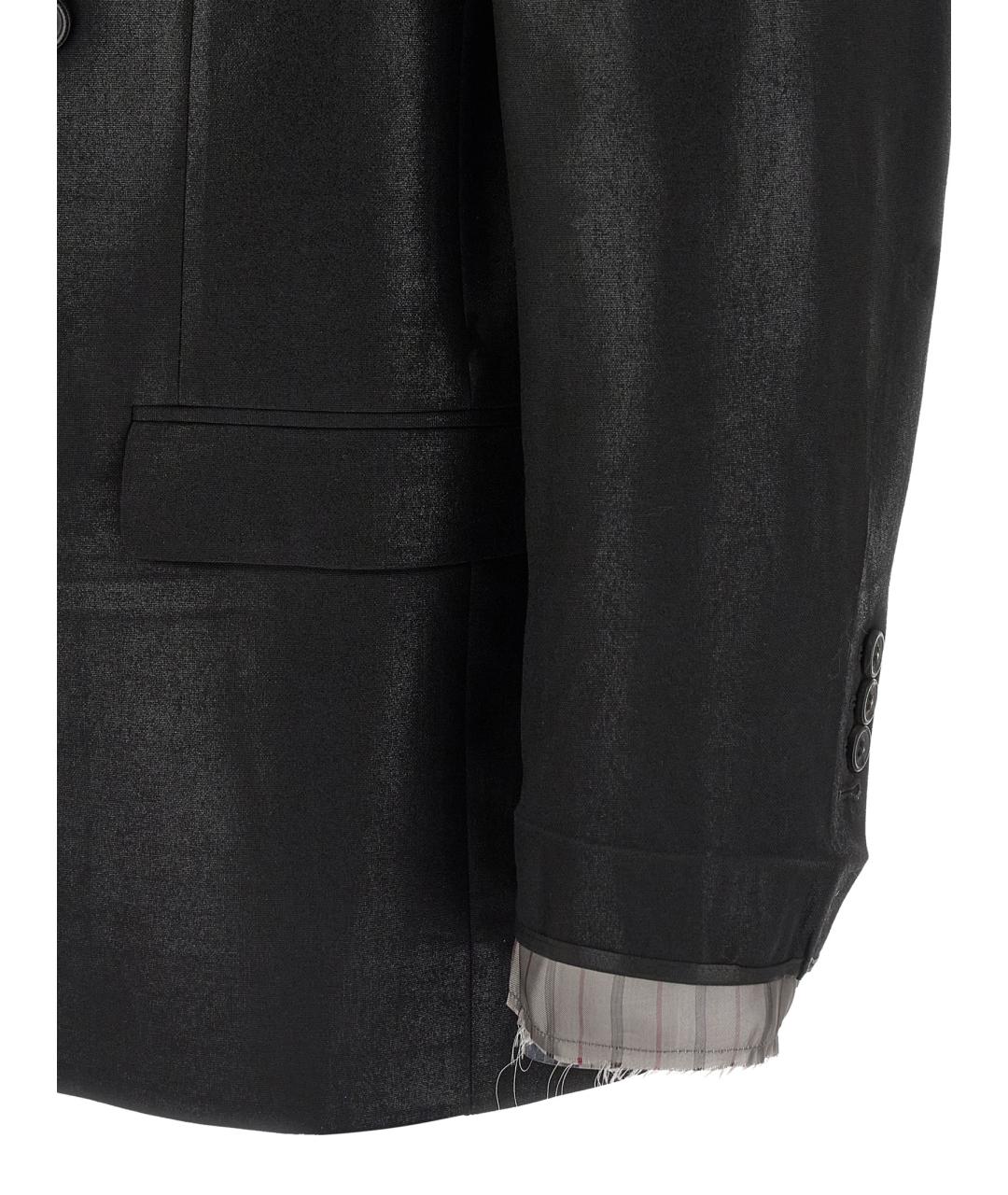 MAISON MARGIELA Черный шерстяной пиджак, фото 4