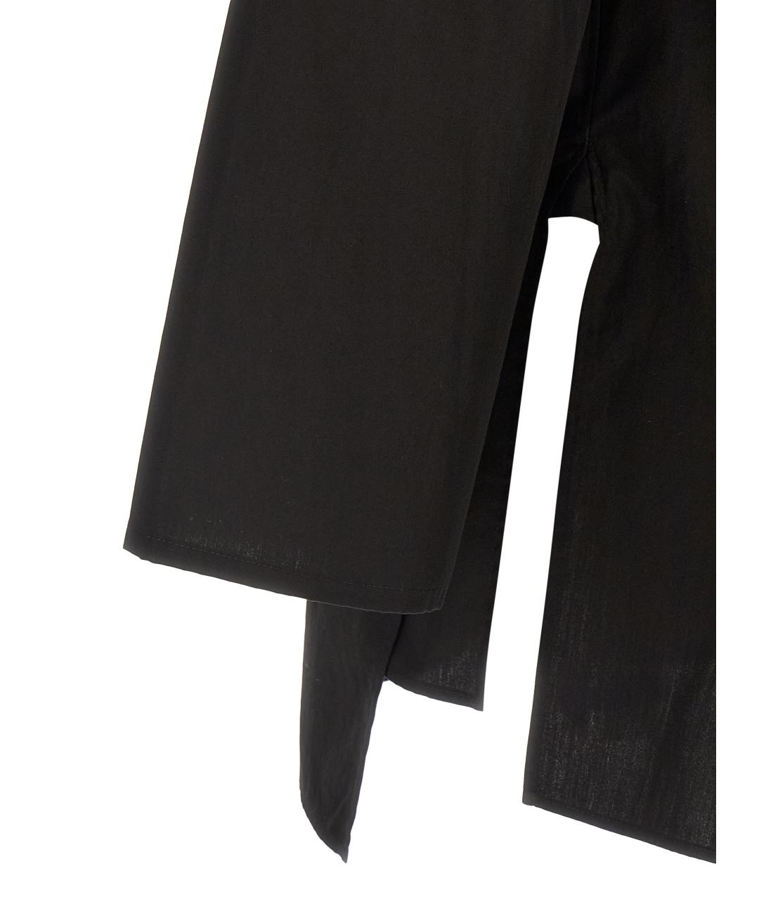 YOHJI YAMAMOTO Черная хлопковая кэжуал рубашка, фото 5