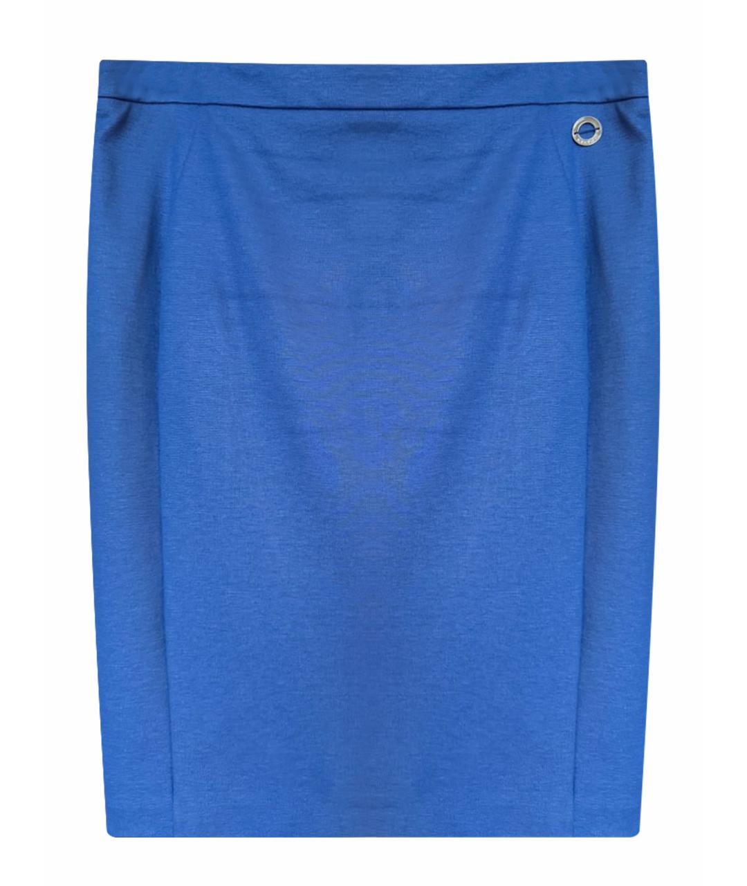 ICEBERG Синяя вискозная юбка миди, фото 1