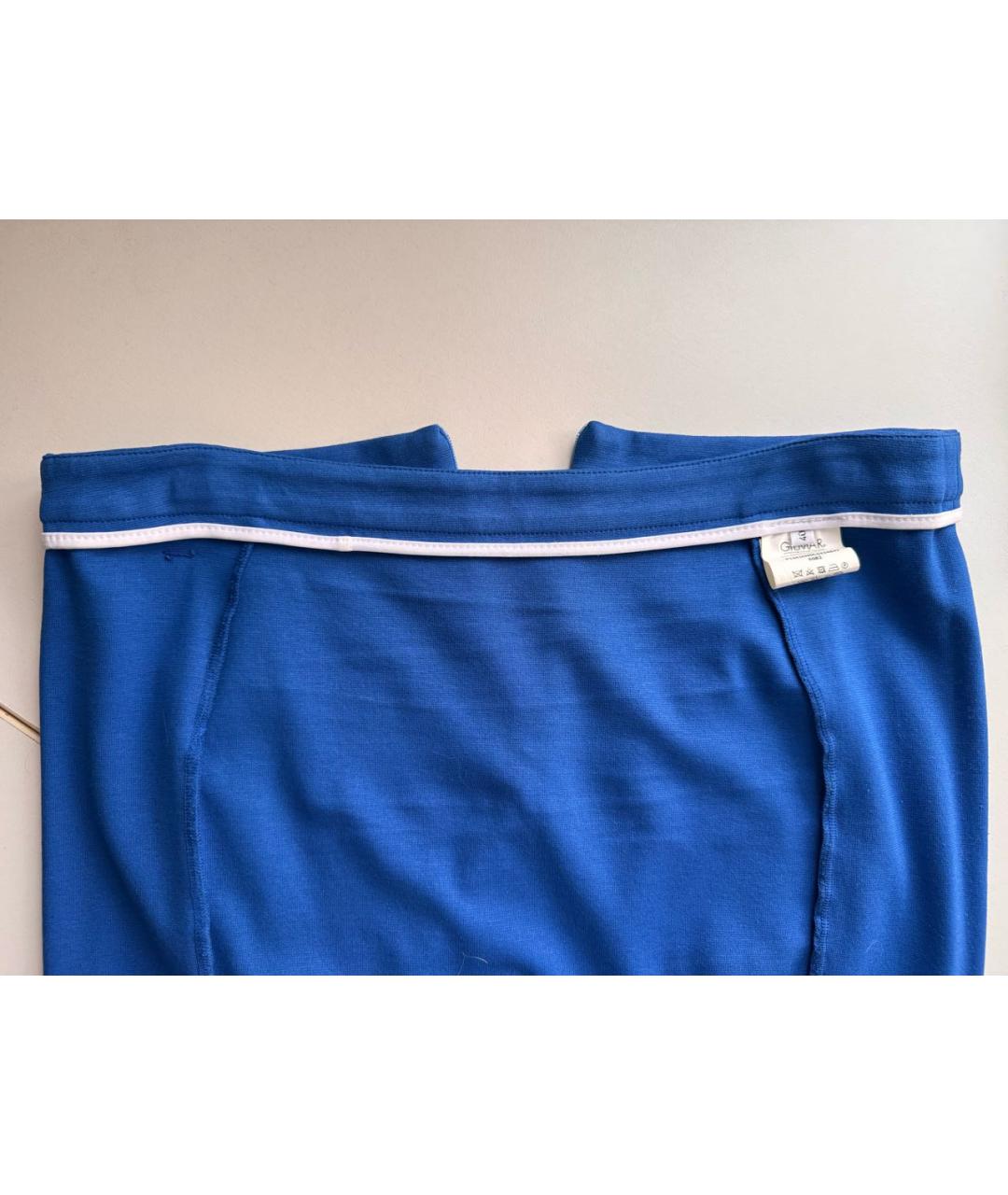 ICEBERG Синяя вискозная юбка миди, фото 3