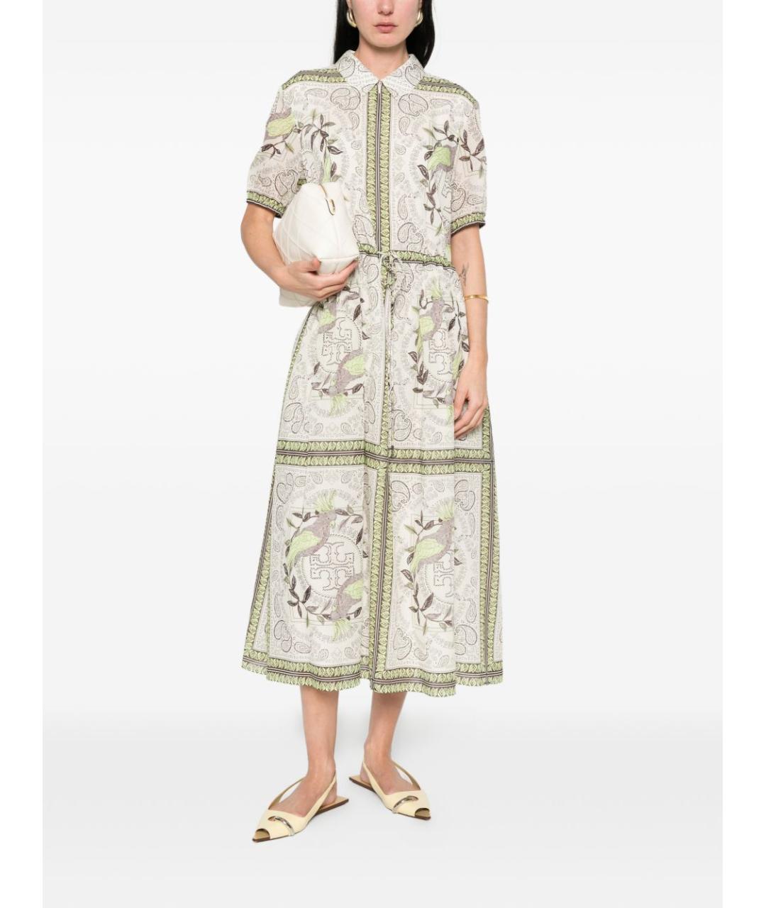 TORY BURCH Мульти хлопковое платье, фото 5