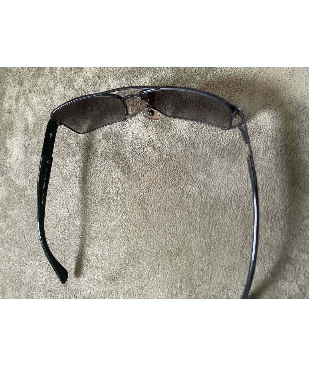 VERSACE Черные металлические солнцезащитные очки, фото 3