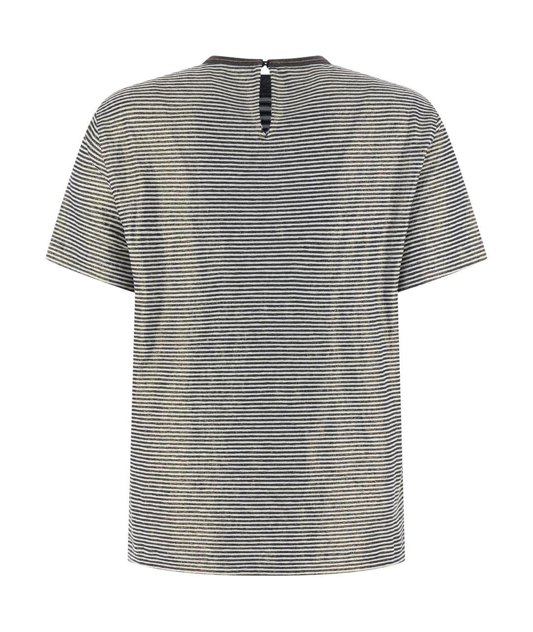 BRUNELLO CUCINELLI Мульти льняная футболка, фото 2