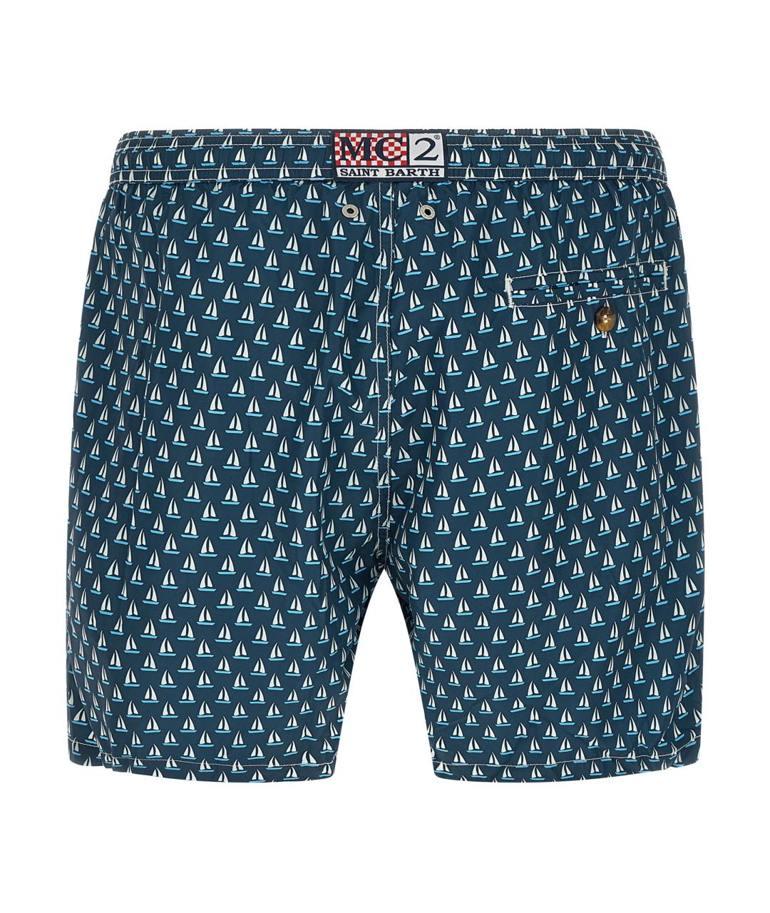 MC2 SAINT BARTH Синие полиэстеровые плавки, фото 2