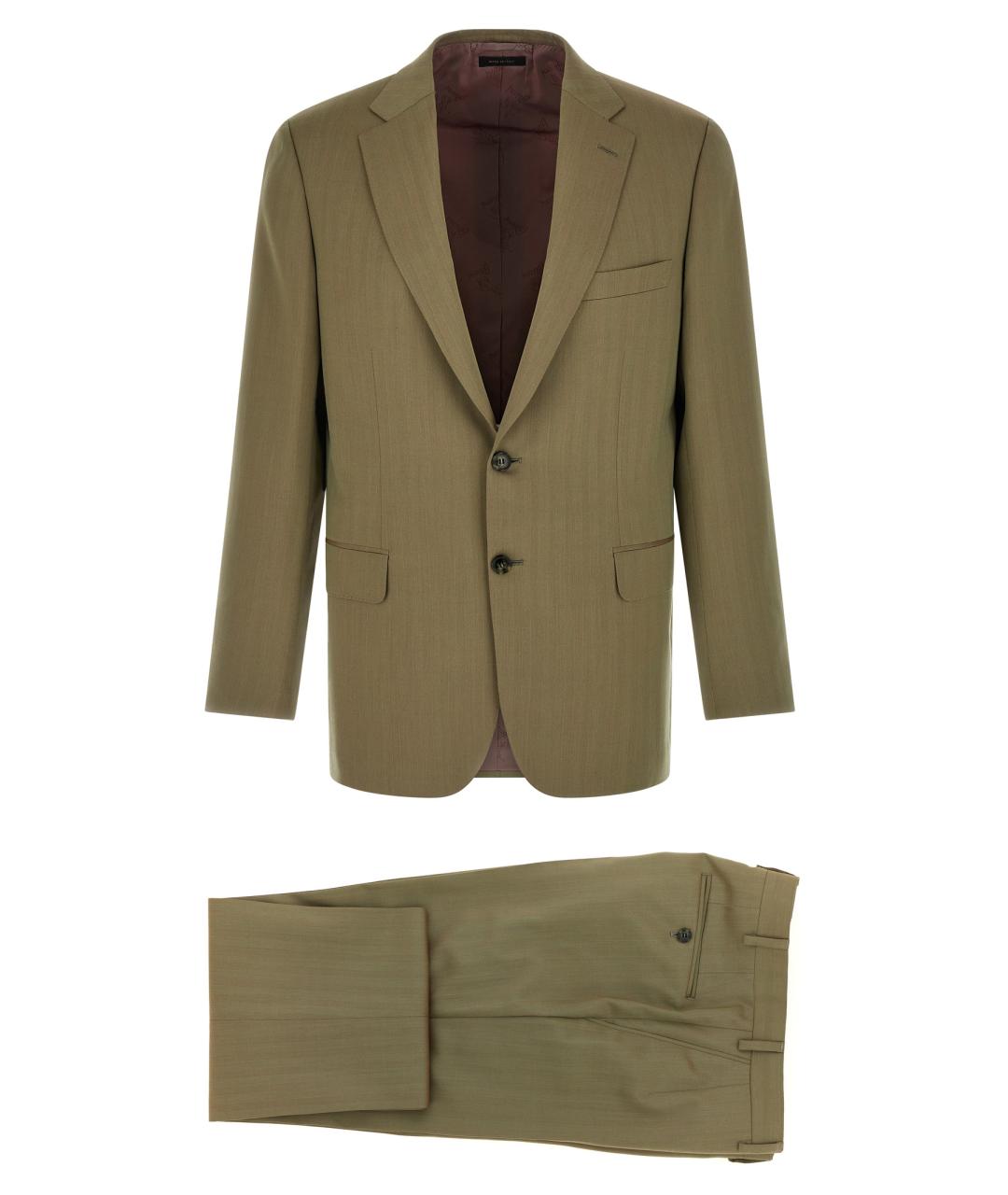 BRIONI Зеленый классический костюм, фото 1