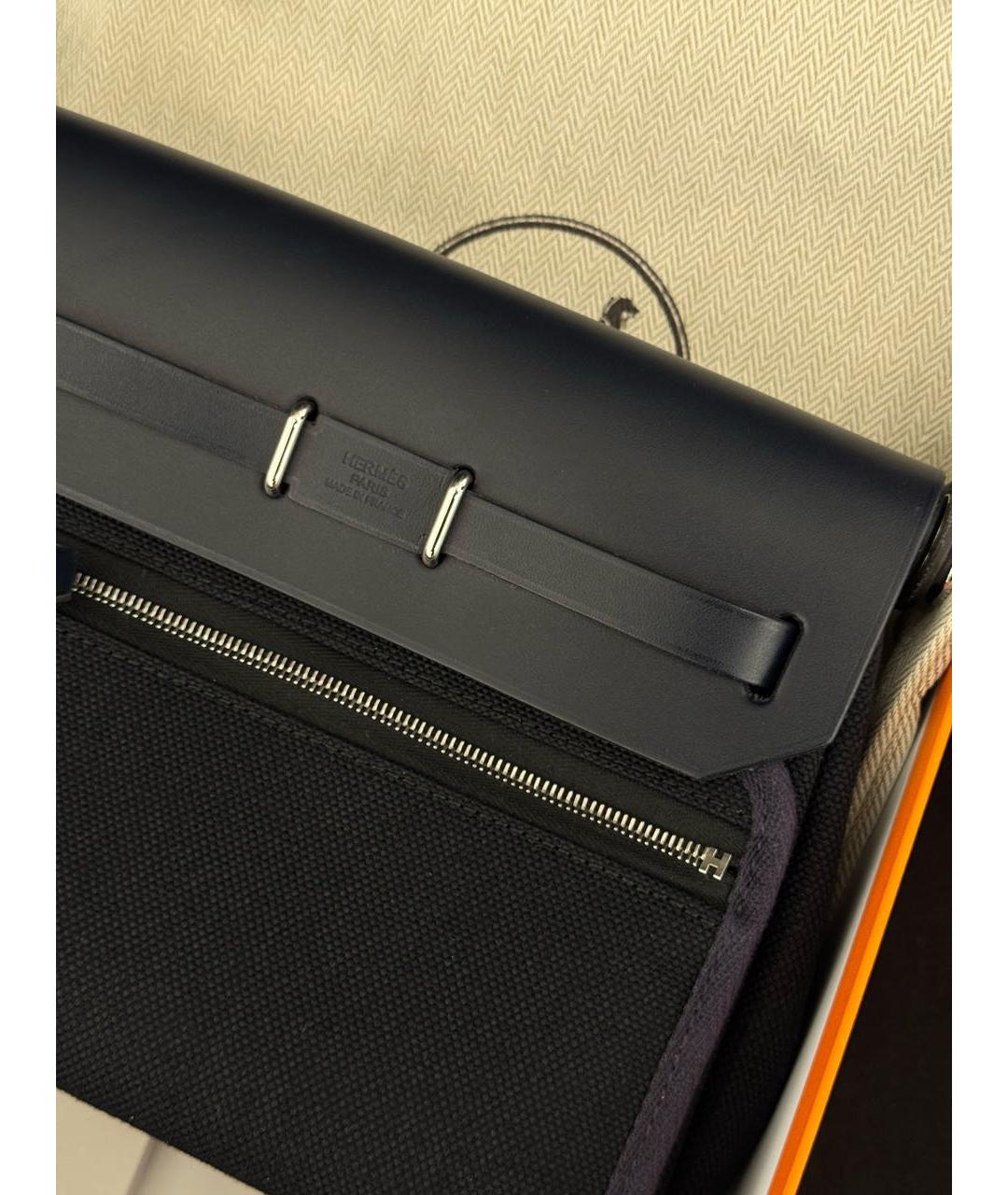 HERMES Темно-синяя сумка через плечо, фото 4