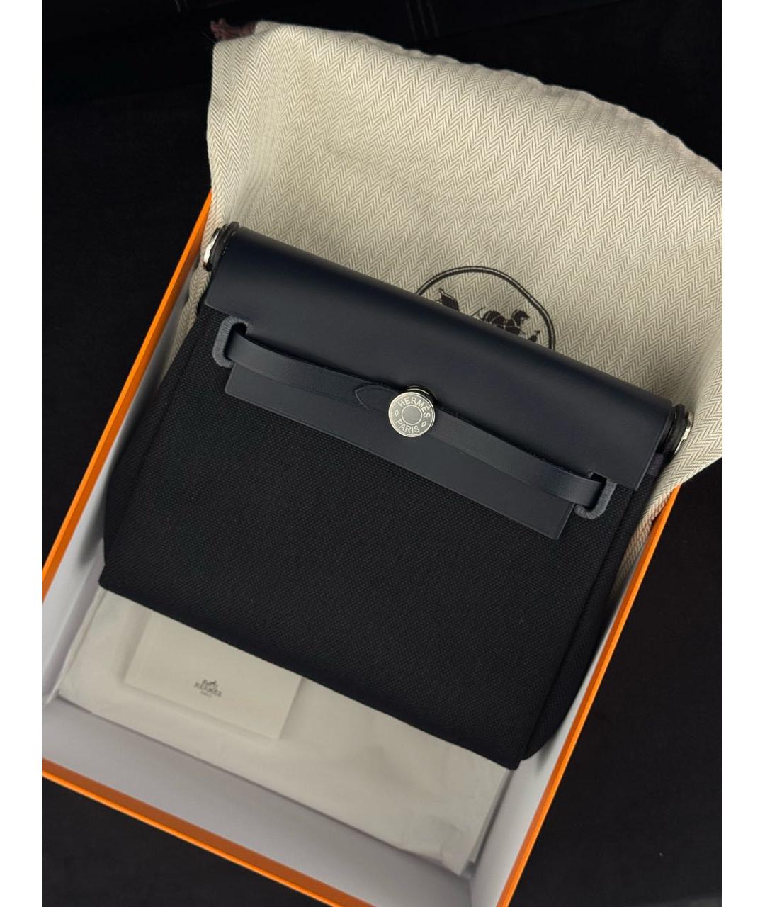 HERMES Темно-синяя сумка через плечо, фото 2