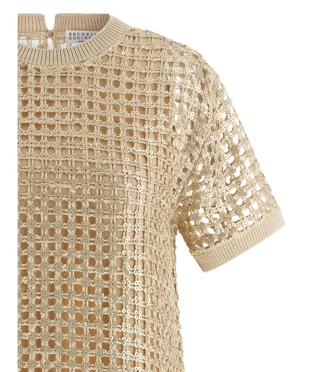 BRUNELLO CUCINELLI Мульти льняное платье, фото 3