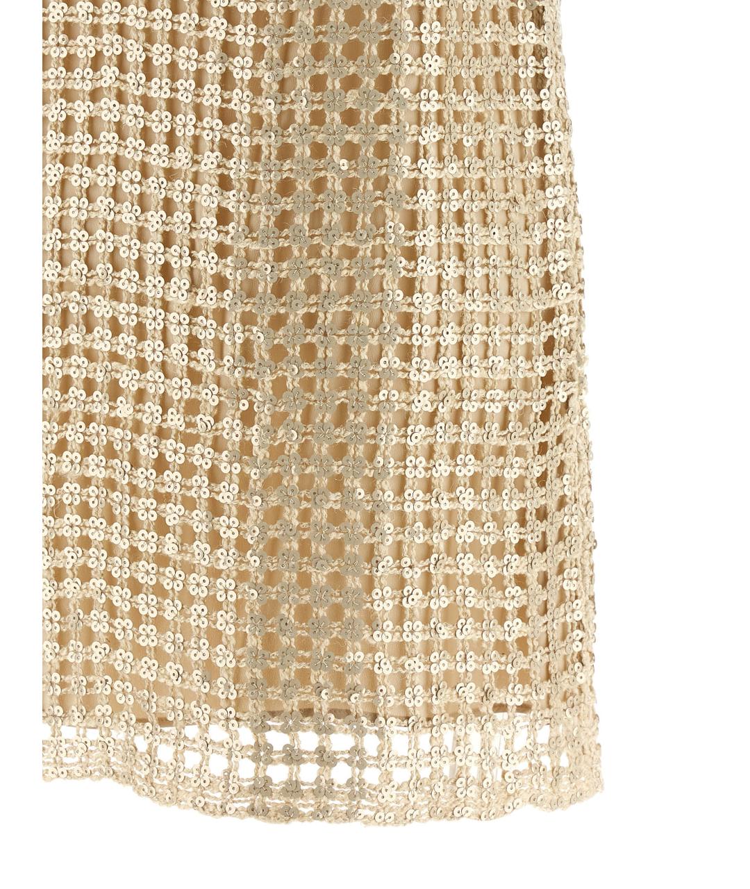 BRUNELLO CUCINELLI Мульти льняное платье, фото 4