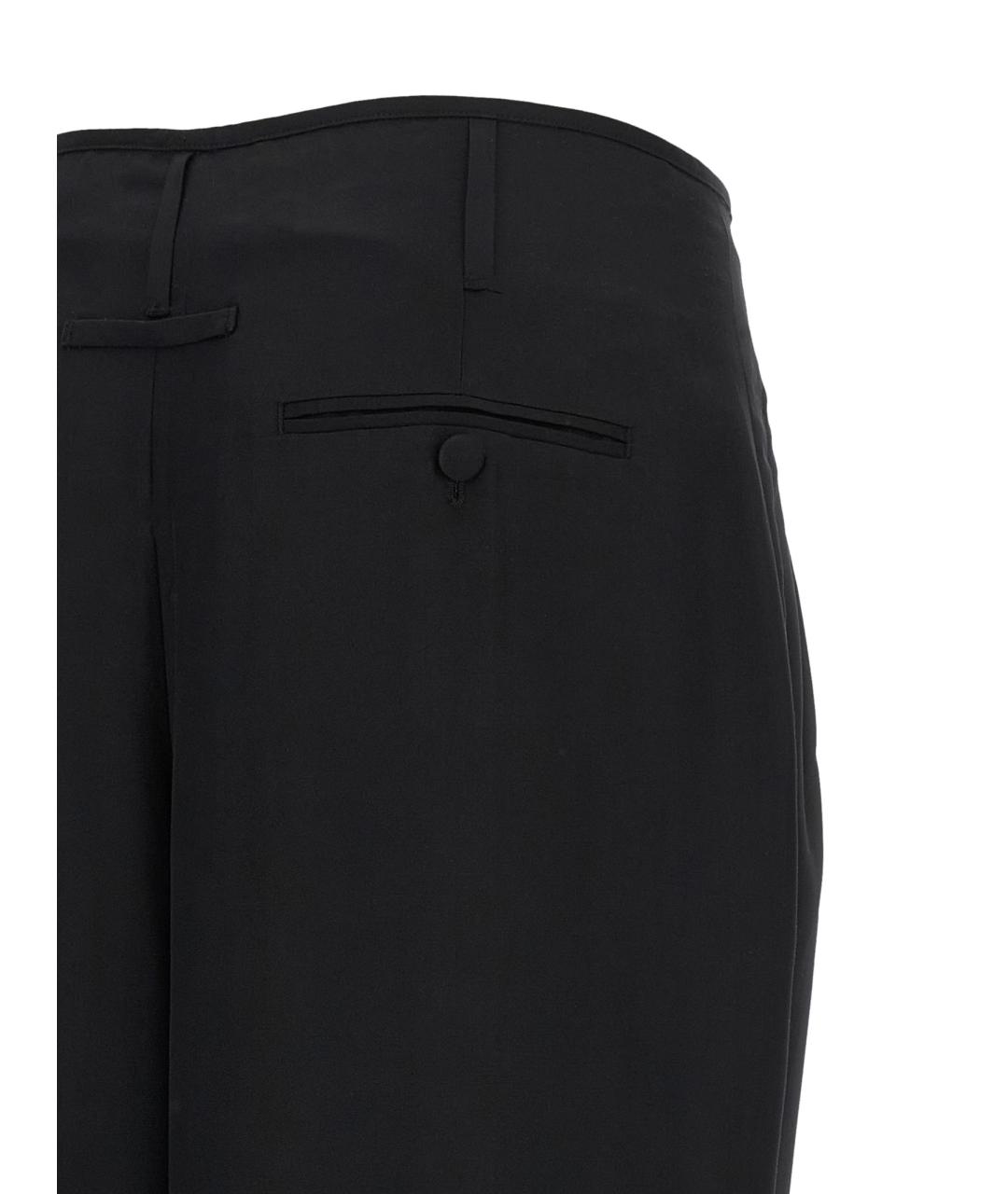 DARKPARK Черные вискозные прямые брюки, фото 4
