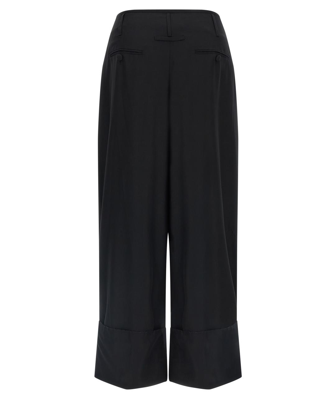 DARKPARK Черные вискозные прямые брюки, фото 2